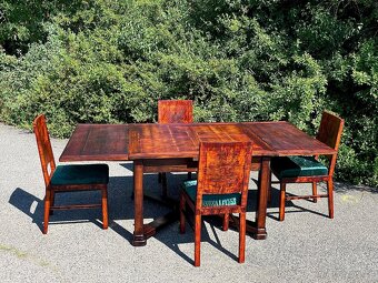 Jídelní stůl a jídelní židle retro po renovaci - 5