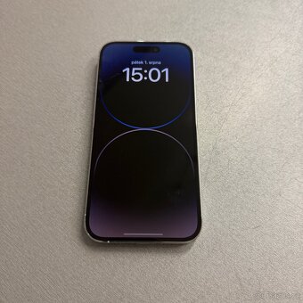 iPhone 14 Pro 256GB silver, pěkný stav, rok záruka - 5