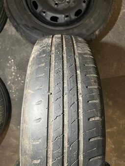 Plechové disky s pneu R14 Kola 5x100 VW - 5