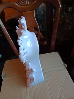 Pěkné funkční růžové porcelánové hodiny - 5