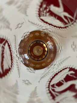 Nádherný starožitný pohár s mysliveckým motivem - 5