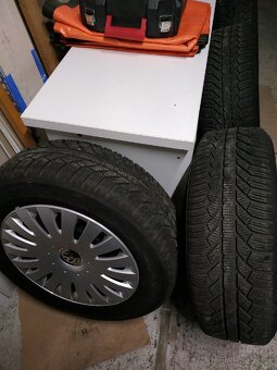 Disky kola Passat Karoq 5x112 r16 Originál, zimní pneu 98% - 5