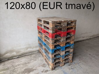 Dřevěné palety (různé velikosti) od 100 Kč - 5