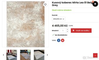 Koberec 290cm x 200cm Mirta Lea 01 Beige Grey - 5