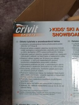 Dětská lyžařská a snowboardová helma Nabízím dětskou helmu - 5