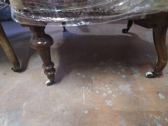 Starožitné křesla 4kusy - 5