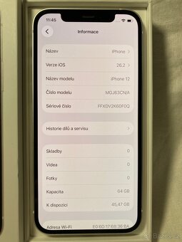 ✅iPhone 12, 64GB, bílý✅ - 5