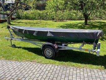 Laminátová loď, člun, pramice MS Composite 4,4m, vozíku - 5