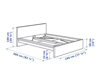 Postel IKEA MALM 180 x 200 - 5