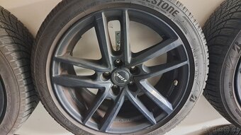 alu kola 7,5Jx17 5/105 ET44 + Bridgestone Blizzak 225/45/R17 - 5