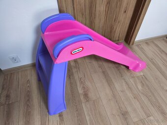 Skluzavka růžová little tikes - pěkný stav - 5