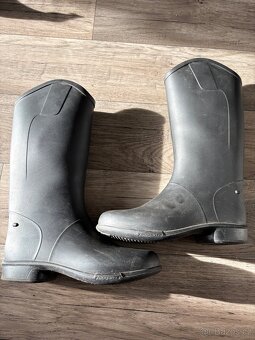 Jezdecké vysoké boty s teplými návleky - 5