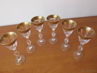 Prodám pozlacené skleničky - 5
