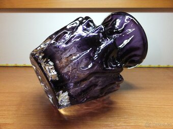 Kurt Wokan, masivní váza ametyst, INGRID 1960-70, Rakousko. - 5