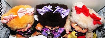 Mončičák mončičáci, monchhichi vzácná Nyamy koťata 3 druhy - 5