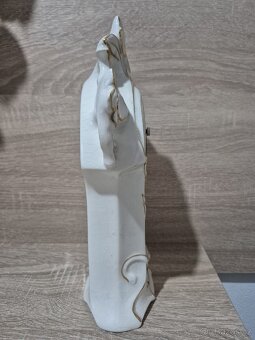 Porcelánové hodiny - secesní dekor - 5