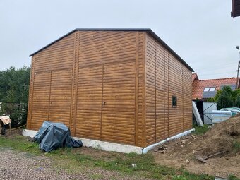Plechová garáž 6,5x6m - 5