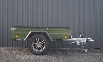 Kvalitní OFFROAD Přívěsný Vozík Valník 1t Zelený Böckmann - 5