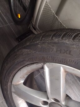 Audi A4 b8,A5 org.alu kola 17 se zimními pneumatikami - 5