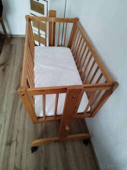 Dřevěná kolébka pro miminko - 5