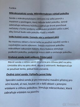Vakuový čistič pleti s mikrodermabrazí. Microderm Diamond - 5