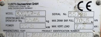 Bagr kubota kx057-4 2017 - 5