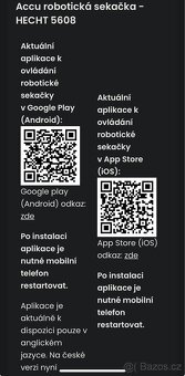 Robotická sekačka - HECHT 5608 rozbalená - 5