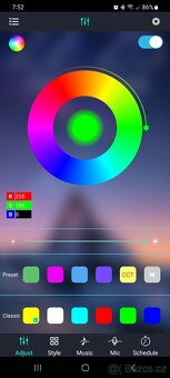 RGB LED 5ks + ovládání Bluetooth Do 50km dovoz zdarma - 5