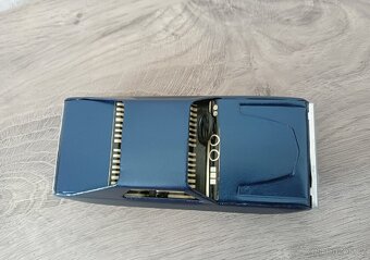 Retro hračka, plechové autíčko, setrvačník - 5