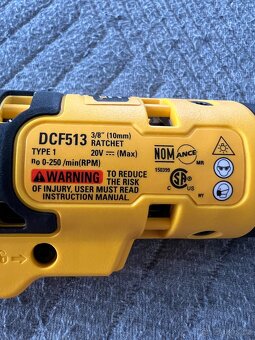 Dewalt Nova 20V Brushless 3/8” 10 mm Ratchet Na Prodej - 5