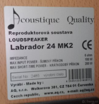 AQ Labrador 24 MK2 a Yamaha RX-V765 - 5