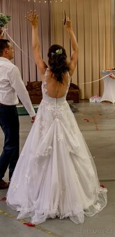 Svatební šaty velikost 6 - 5