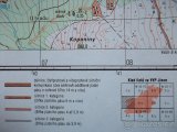 Vojenská profesionální tajná mapa Mirošov Brdy Jince ČSLA - 5
