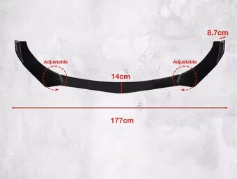 Univerzální lip spoiler lízátko na auto - 5