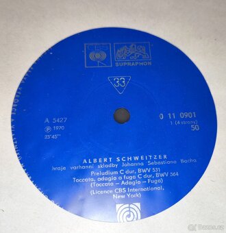 Albert Schweitzer hraje Bacha- soubor 2 LP desek. - 5