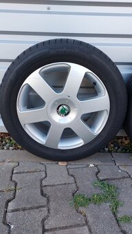Alu kola 5x112 r16 originál Škoda Octavia II - 5