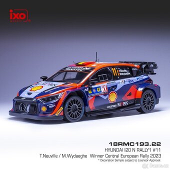 Modely Hyundai i20 Rally1 1:18 IXO - 5