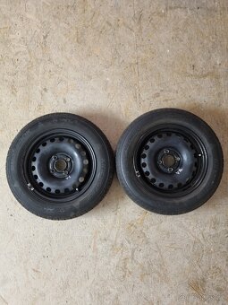 2ks VW originální plechové disky vč. pneu Hankook 165/70 R14 - 5