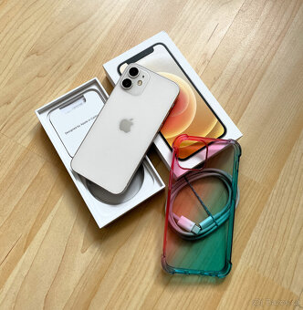 Apple Iphone 12 mini 128GB bilý / krásný stav / 100% baterie - 5