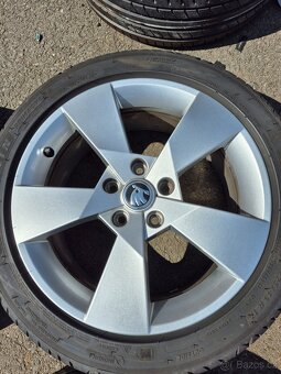 Sada elektrony R17 Octavia III a letní pneu Michelin 225/45 - 5