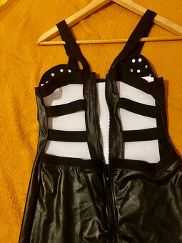 Dámské Wetlook sexy šaty vel. XS-S - 5