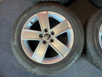 ALU disky 5x100 R15 Škoda 6Jx15H2 ET 38 se zimními pneu 185/ - 5