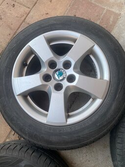 Alu kola 14” 5x100 Škoda a letní pneu 185/60/R14 - 5