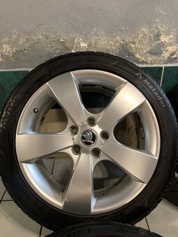 Alu kola Škoda R17 5X112 LETNÍ PNEU 225/45 R17 PEGASUS - 5