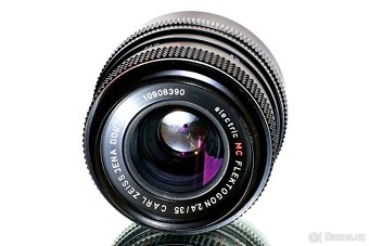 CZJ Flektogon electric RED MC 2,4/35 M42 TOP STAV - 5