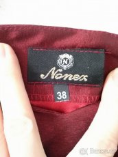 Plesové šaty vínové velikost 38 - 5