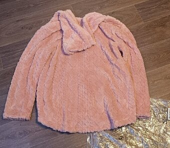 Dámská plyšová kardiganová mikina/bunda vel. XXL - 5