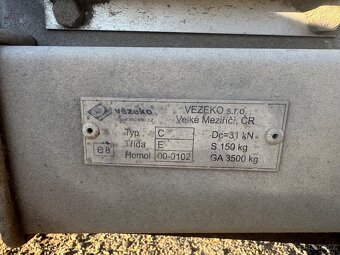 Přívěsný vozík plato - VEZEKO 3,5t - 5