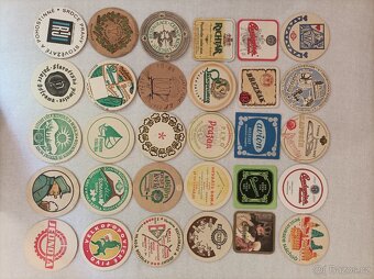 Pivní tácky, etikety,vignety, sirky - 5