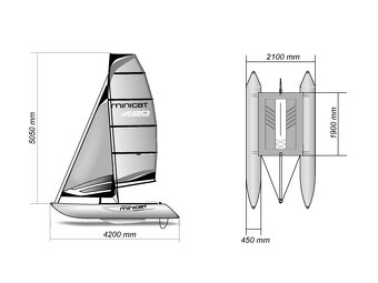 Skládací katamarán MINICAT Emotion - 5